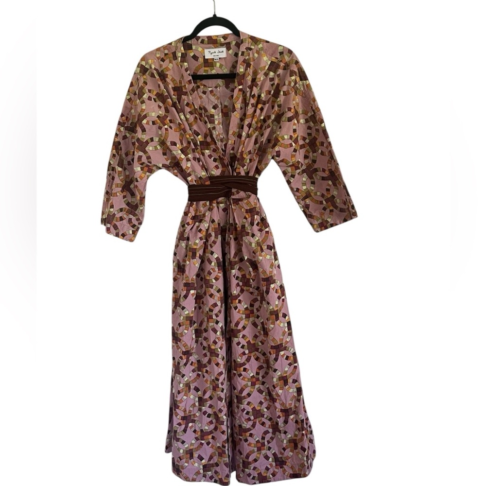 Rujuta Sheth Nova Wrap Midi Dress in Halo Print M / L